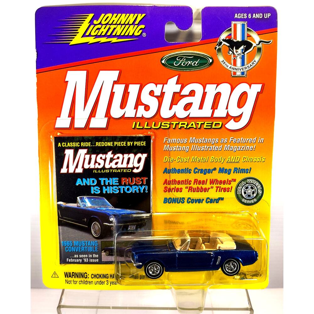 Johnny Lightning Mustang Illustrated 1965 MUSTANG CONVERTIBLE, New, See Pics!